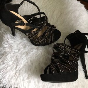🤩 Black/Gold heels - Worn only one time 🤩